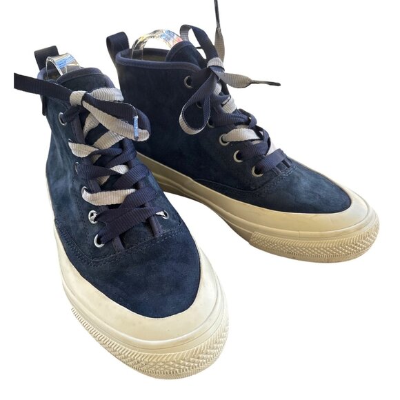 Seevees Womens Mariner Boot Water Resistant Suede Navy High Top Size 8 Sneaker - Picture 1 of 11